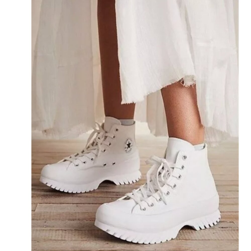 Converse High Top Lugged Leather Trainers